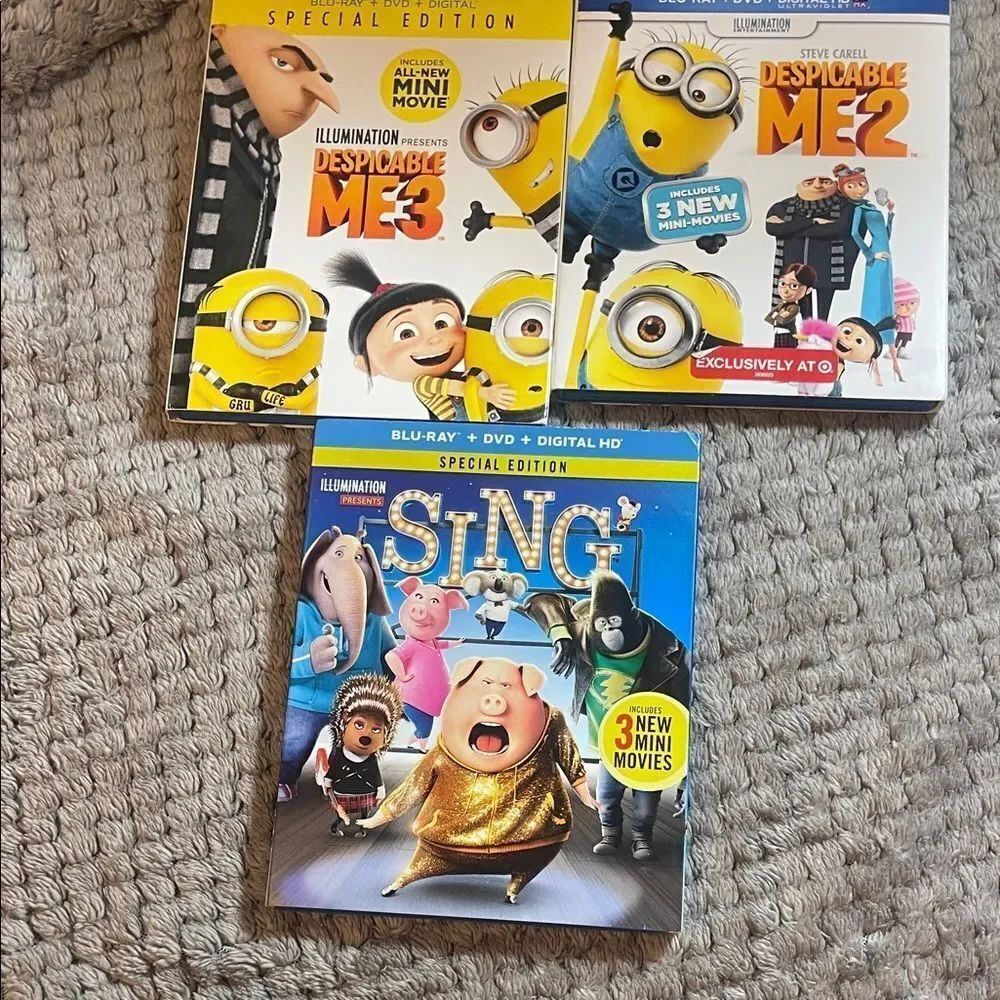 Despicable Me and Sing Movie Collection